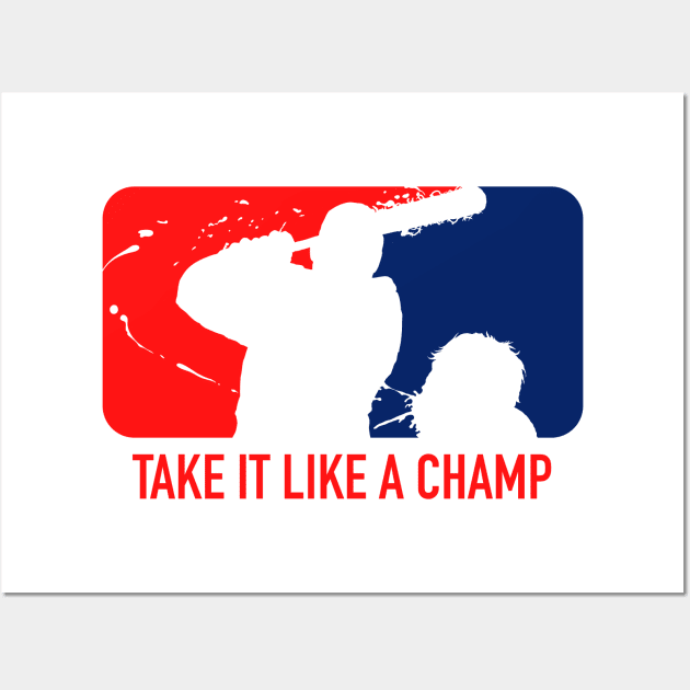 Take It Like A Champ - Negan (White) Wall Art by Chewbaccadoll